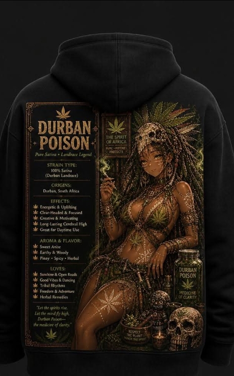 Durban Poison hoodie - back