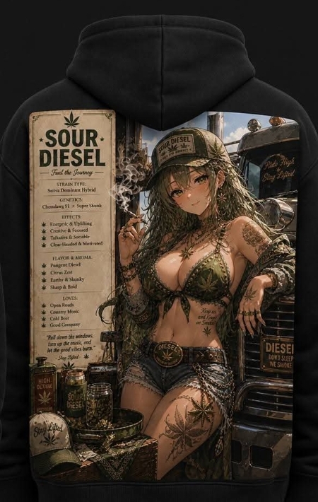 Sour Diesel hoodie - back